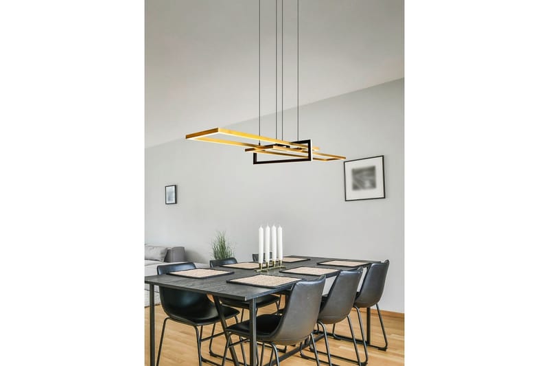 Pendel TRIO Salinas Matmessing/matsort - Matmessing/matsort - Belysning - Lamper & indendørsbelysning - Loftlampe - Pendellamper & hængelamper