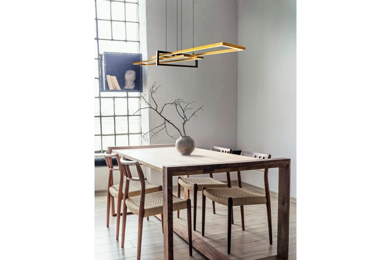 Pendel TRIO Salinas Matmessing/matsort - Matmessing/matsort - Belysning - Lamper & indendørsbelysning - Loftlampe - Pendellamper & hængelamper