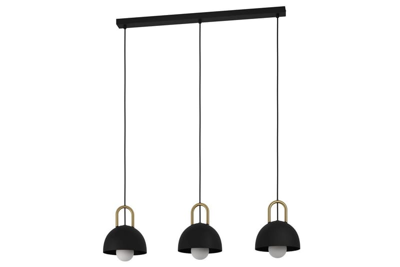 Pendellampe Eglo Calmanera med 3 Lyskilder Sort, Messing, Sort/Messing