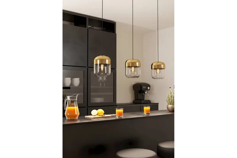 Pendellampe Eglo Maryvilla med 3 Lyskilder - Sort/Bronze/Guld/Gul - Belysning - Lamper & indendørsbelysning - Loftlampe - Pendellamper & hængelamper