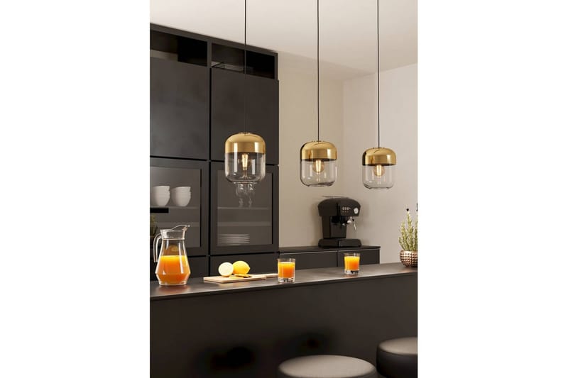 Pendellampe Eglo Maryvilla med 3 Lyskilder - Sort/Bronze/Guld/Gul - Belysning - Lamper & indendørsbelysning - Loftlampe - Pendellamper & hængelamper