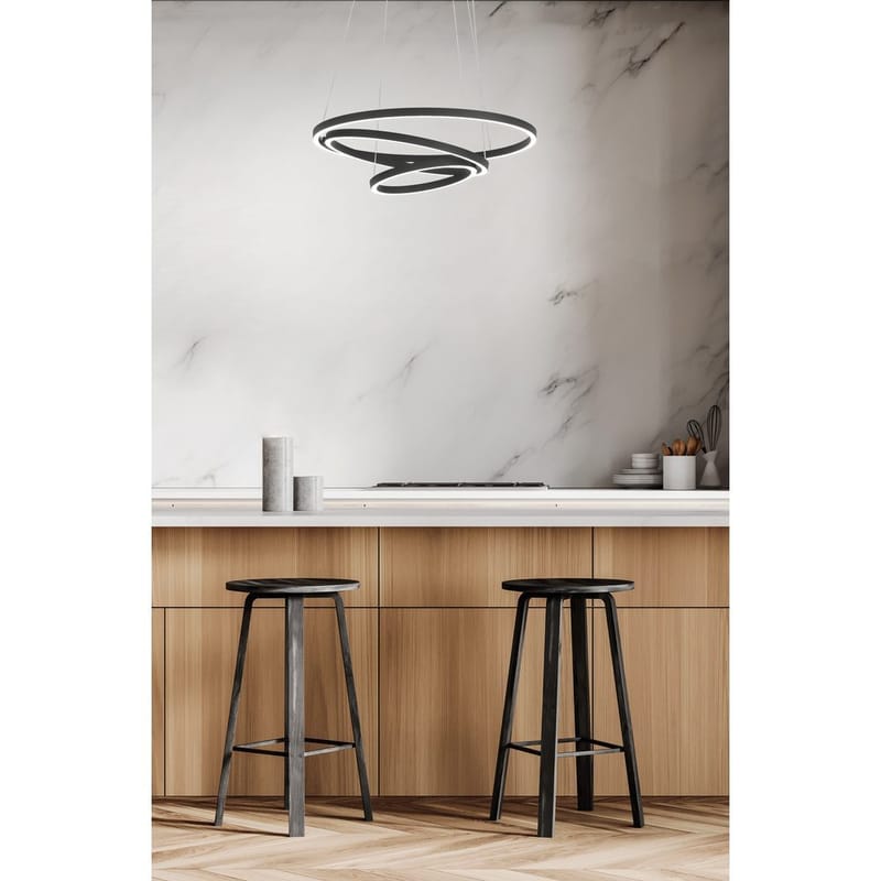 Pendellampe Lobinero - Sort Hvid - Belysning - Lamper & indendørsbelysning - Loftlampe - Pendellamper & hængelamper