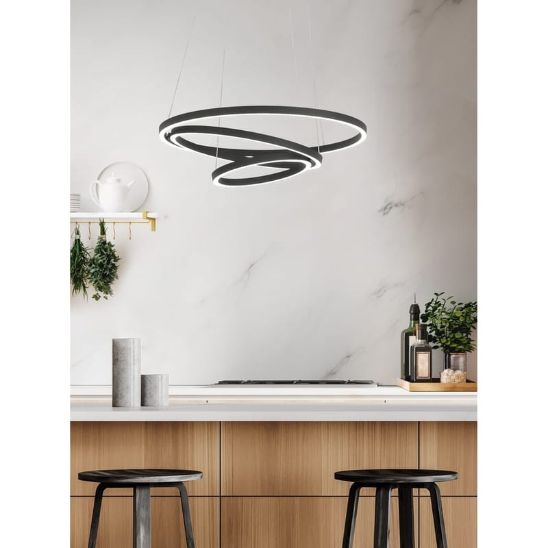 Pendellampe Lobinero - Sort Hvid - Belysning - Lamper & indendørsbelysning - Loftlampe - Pendellamper & hængelamper