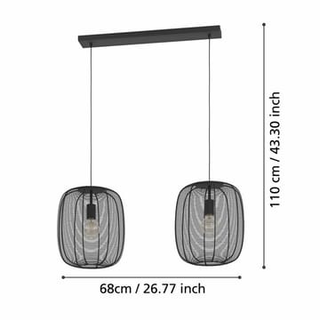 Pendellampe Rinroe med 2 lamper - 90 cm - Belysning - Lamper & indendørsbelysning - Loftlampe - Pendellamper & hængelamper
