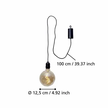 Pendellampe Vignanello - Sort Amber - Belysning - Lamper & indendørsbelysning - Loftlampe - Pendellamper & hængelamper