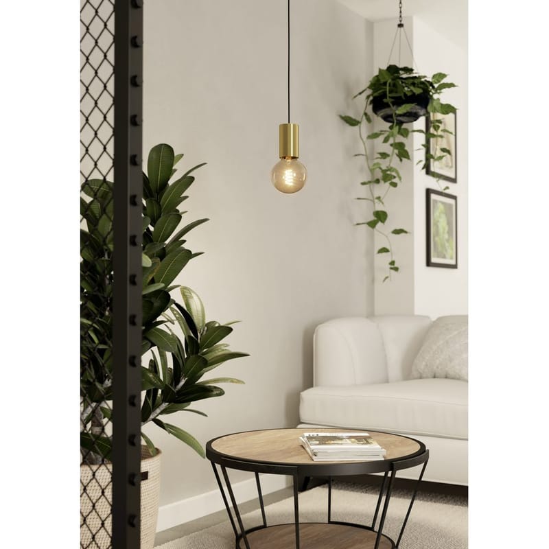 Pendellampe Pozueta - Messing-Børstet - Belysning - Lamper & indendørsbelysning - Loftlampe - Pendellamper & hængelamper