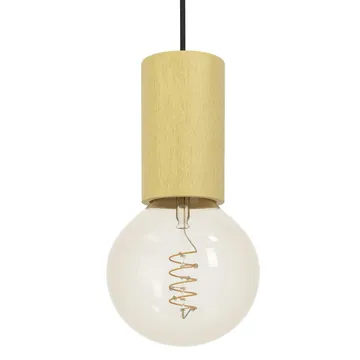 Pendellampe Pozueta - Sort, Brun - Belysning - Lamper & indendørsbelysning - Loftlampe - Pendellamper & hængelamper