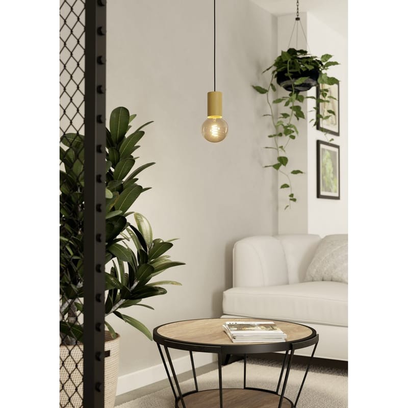 Pendellampe Pozueta - Sort, Brun - Belysning - Lamper & indendørsbelysning - Loftlampe - Pendellamper & hængelamper