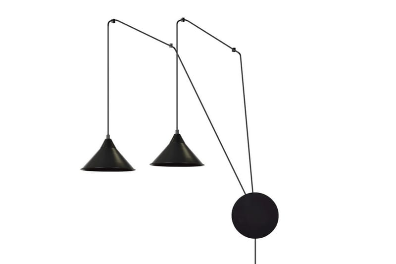 Abramo 2 pendel Sort - Scandinavian Choice - Vindueslampe hængende - Pendellamper & hængelamper - Vindueslampe - Stuelampe - Loftlampe køkken - Soveværelse lampe