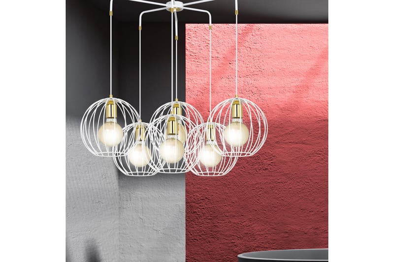 Albio 6 pendel Hvid - Scandinavian Choice - Loftlampe køkken - Vindueslampe hængende - Vindueslampe - Pendellamper & hængelamper - Soveværelse lampe - Stuelampe