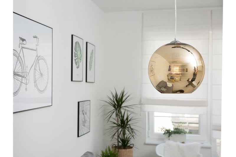 Asaro Loftslampe 25 cm, Guld