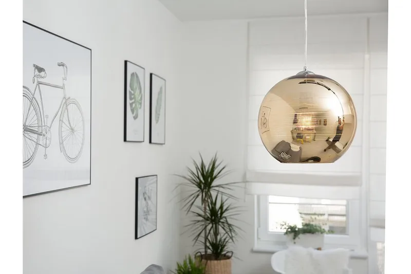 Asaro Loftslampe 25 cm, Guld