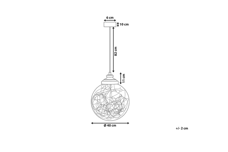 Beni Loftlampe Stor - Sølv - Loftlampe køkken - Vindueslampe hængende - Vindueslampe - Pendellamper & hængelamper - Soveværelse lampe - Stuelampe