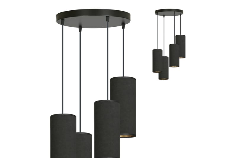 Bente 4 Premium pendel Sort - Scandinavian Choice - Loftlampe køkken - Vindueslampe hængende - Vindueslampe - Pendellamper & hængelamper - Soveværelse lampe - Stuelampe