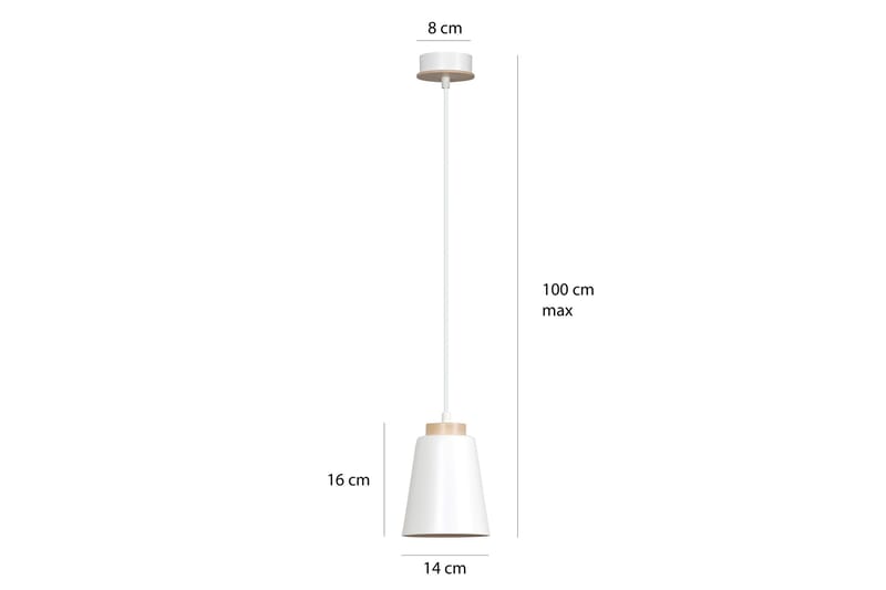 Bolero 1 pendel Hvid - Scandinavian Choice - Loftlampe køkken - Vindueslampe hængende - Vindueslampe - Pendellamper & hængelamper - Soveværelse lampe - Stuelampe