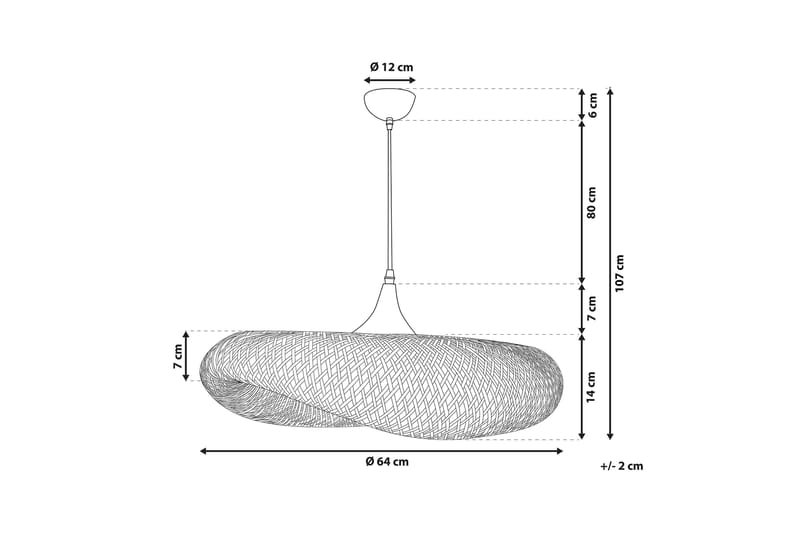 Boyne Loftlampe Lille - Bambus/Lysebrun - Loftlampe køkken - Vindueslampe hængende - Vindueslampe - Pendellamper & hængelamper - Soveværelse lampe - Netlampe - Stuelampe