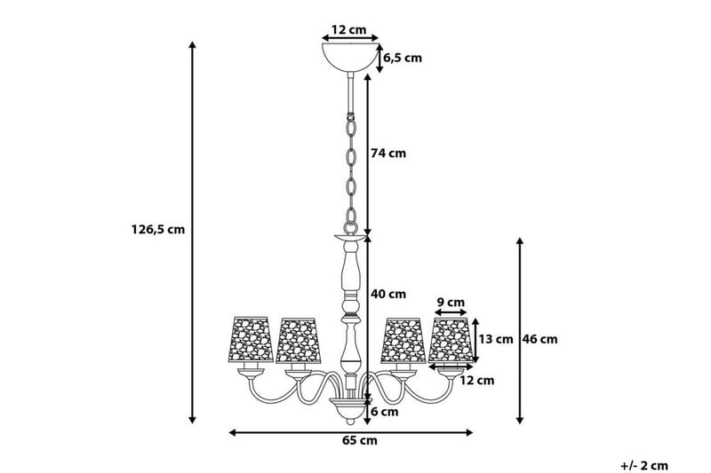 Bradano Loftslampe 65 cm - Sølv - Loftlampe køkken - Vindueslampe hængende - Vindueslampe - Pendellamper & hængelamper - Soveværelse lampe - Stuelampe