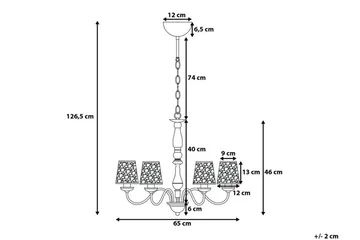 Bradano Loftslampe 65 cm - Sølv - Belysning - Lamper & indendørsbelysning - Loftlampe - Pendellamper & hængelamper