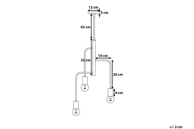 Buet loftslampe 12 cm - Kobber - Loftlampe køkken - Vindueslampe hængende - Vindueslampe - Pendellamper & hængelamper - Soveværelse lampe - Stuelampe