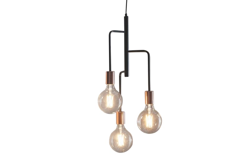 Buet loftslampe 20 cm - Sort - Belysning - Lamper & indendørsbelysning - Loftlampe - Pendellamper & hængelamper