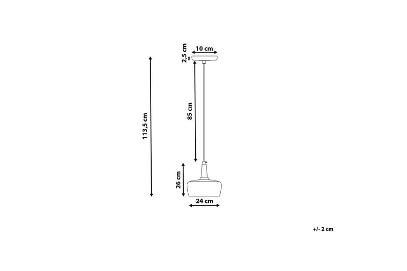 Burano Loftlampe 24 cm - Grå - Loftlampe køkken - Vindueslampe hængende - Vindueslampe - Pendellamper & hængelamper - Soveværelse lampe - Stuelampe