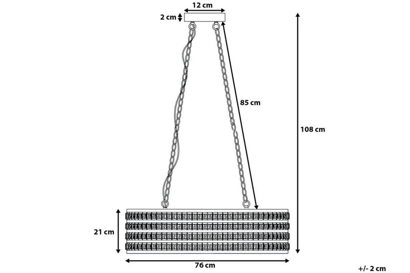 Cavone Loftslampe 31 cm - Sølv - Loftlampe køkken - Vindueslampe hængende - Vindueslampe - Pendellamper & hængelamper - Soveværelse lampe - Stuelampe