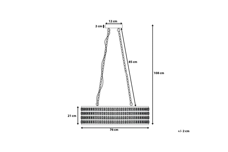 Cavone Loftslampe 31 cm - Sølv - Loftlampe køkken - Vindueslampe hængende - Vindueslampe - Pendellamper & hængelamper - Soveværelse lampe - Stuelampe