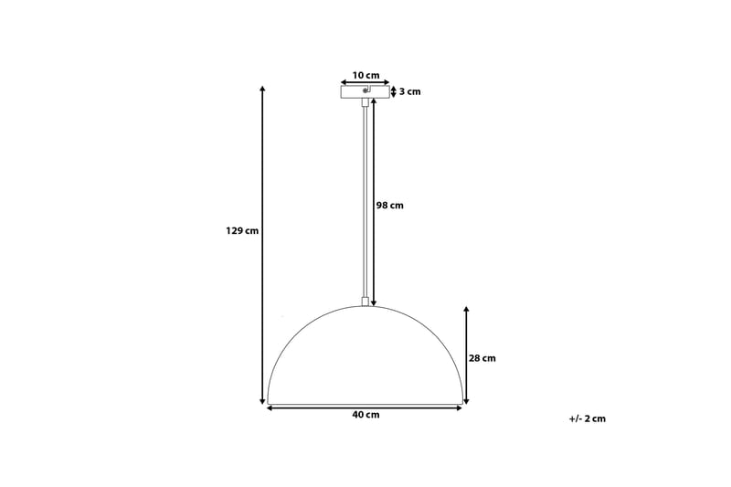 Cetina Loftslampe 40 cm - Hvid - Loftlampe køkken - Vindueslampe hængende - Vindueslampe - Pendellamper & hængelamper - Soveværelse lampe - Stuelampe