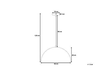 Cetina Loftslampe 40 cm - Hvid - Belysning - Lamper & indendørsbelysning - Loftlampe - Pendellamper & hængelamper