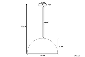 Cetina Loftslampe 40 cm - Sort - Belysning - Lamper & indendørsbelysning - Loftlampe - Pendellamper & hængelamper