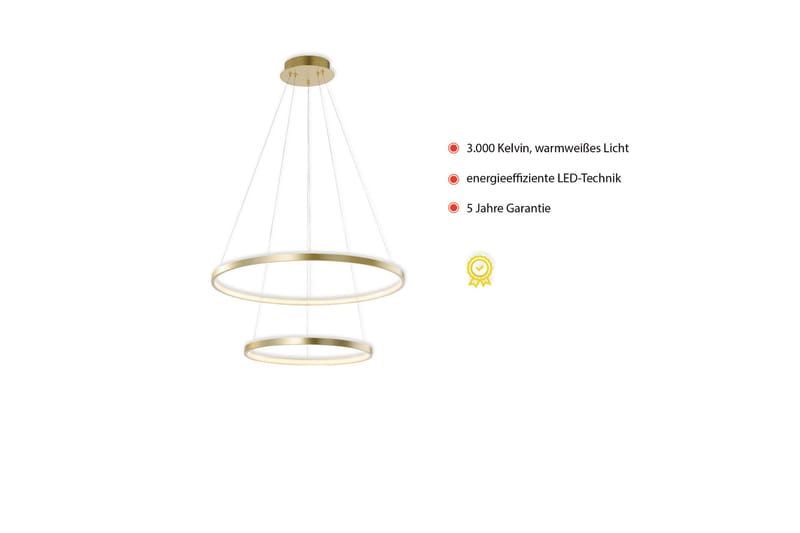 CIRCLE Plafond , guld - Belysning - Lamper & indendørsbelysning - Loftlampe - Pendellamper & hængelamper
