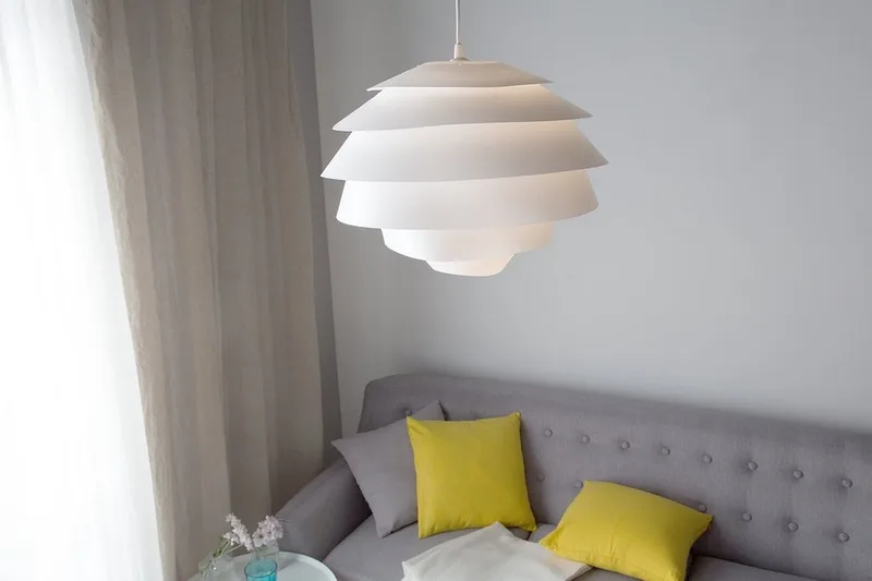 Congo loftslampe 40 cm, Hvid
