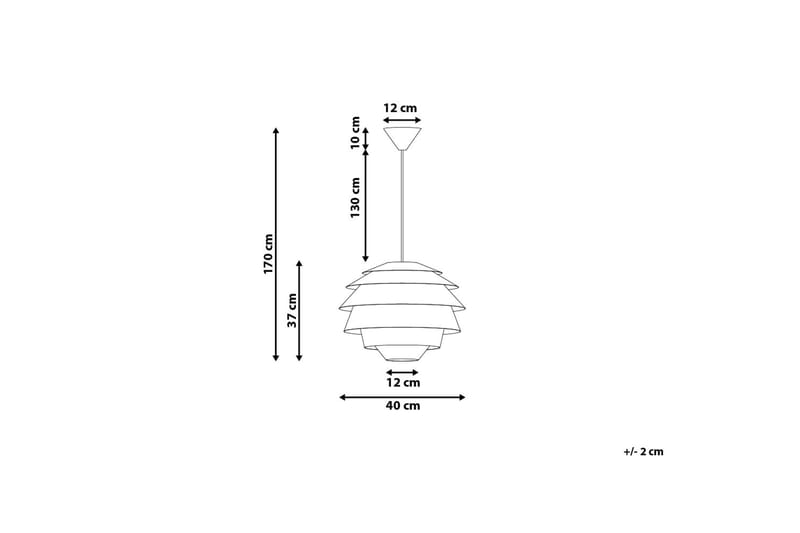 Congo loftslampe 40 cm - Hvid - Loftlampe køkken - Vindueslampe hængende - Vindueslampe - Pendellamper & hængelamper - Soveværelse lampe - Stuelampe