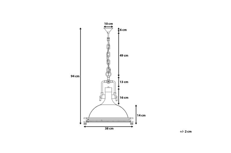 Ebron loftslampe 38 cm - Sølv - Belysning - Lamper & indendørsbelysning - Loftlampe - Pendellamper & hængelamper