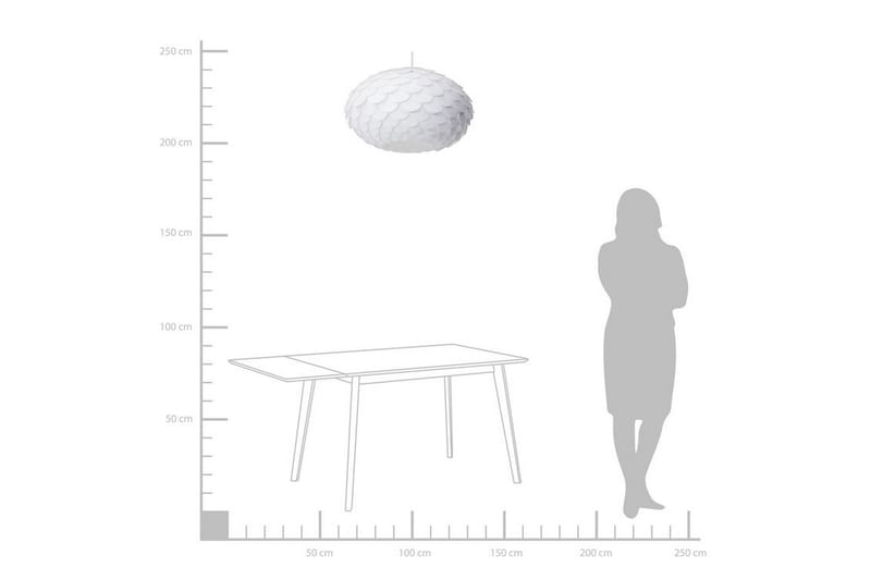Erges Loftslampe 48 cm - Hvid - Belysning - Lamper & indendørsbelysning - Loftlampe - Pendellamper & hængelamper