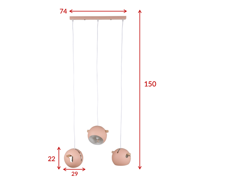 Erulv pendellampe dæmpbar LED stor - Brun - Belysning - Lamper & indendørsbelysning - Loftlampe - Pendellamper & hængelamper