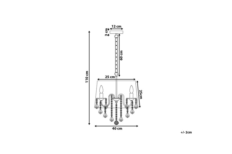 Evans loftslampe 40 cm - Hvid - Loftlampe køkken - Vindueslampe hængende - Vindueslampe - Pendellamper & hængelamper - Soveværelse lampe - Stuelampe