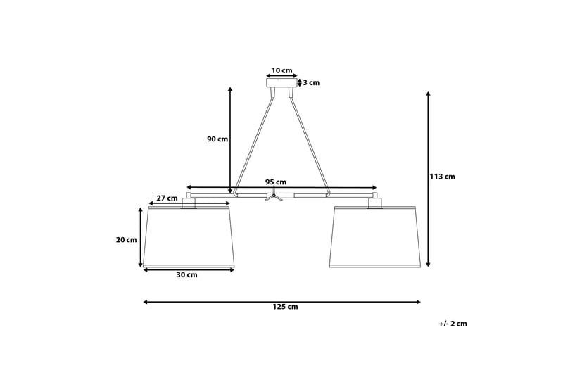 Fucino Loftslampe 30 cm - Hvid - Loftlampe køkken - Vindueslampe hængende - Vindueslampe - Pendellamper & hængelamper - Soveværelse lampe - Stuelampe