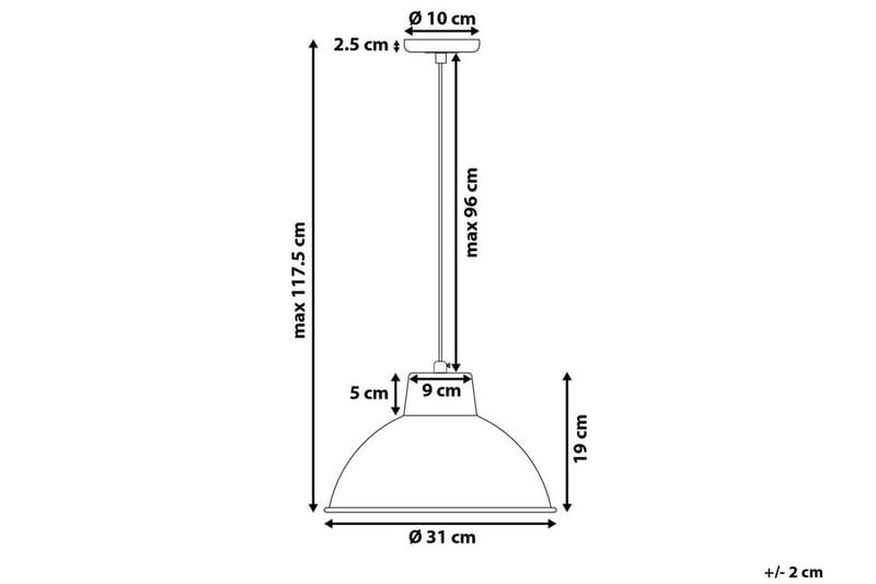 Gallatin loftslampe 31 cm - Kobber - Loftlampe køkken - Vindueslampe hængende - Vindueslampe - Pendellamper & hængelamper - Soveværelse lampe - Stuelampe