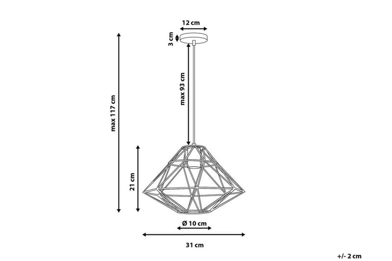 Guam loftslampe 31 cm - Kobber - Loftlampe køkken - Vindueslampe hængende - Vindueslampe - Pendellamper & hængelamper - Soveværelse lampe - Stuelampe