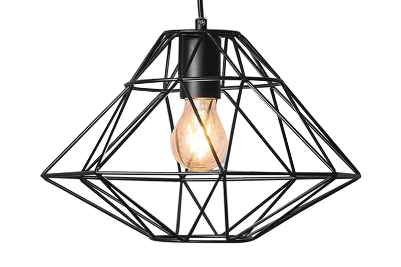 Guam loftslampe 31 cm, Sort