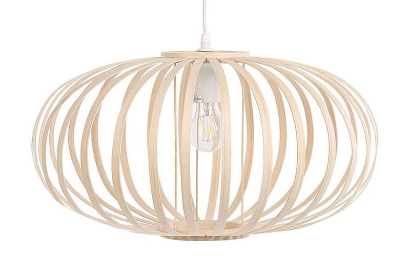 Havelen Loftlampe Oval, Bambus/Lysebrun