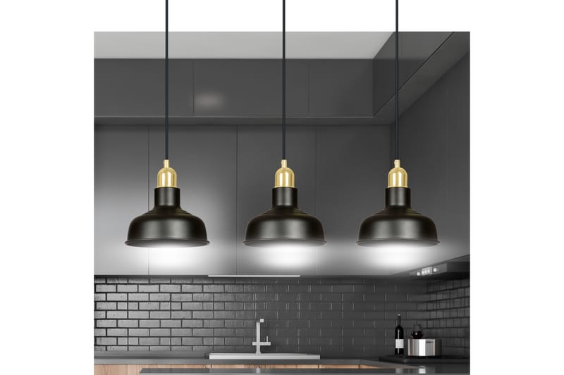 Ibor 3 pendel Sort - Scandinavian Choice - Loftlampe køkken - Vindueslampe hængende - Vindueslampe - Pendellamper & hængelamper - Soveværelse lampe - Stuelampe