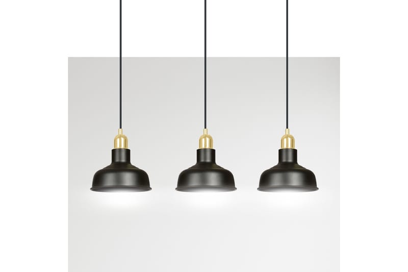 Ibor 3 pendel Sort - Scandinavian Choice - Loftlampe køkken - Vindueslampe hængende - Vindueslampe - Pendellamper & hængelamper - Soveværelse lampe - Stuelampe