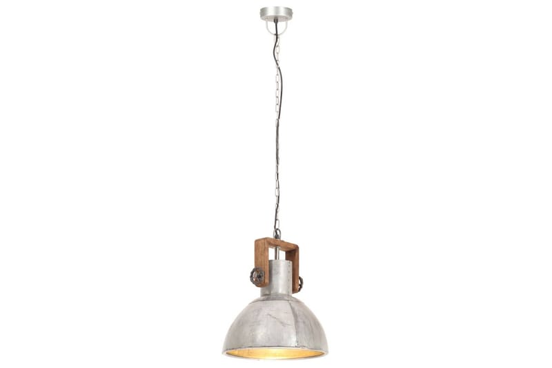 Industriel Hængelampe 25 W Rund 30 cm E27 Sølvfarvet - Belysning - Lamper & indendørsbelysning - Loftlampe - Pendellamper & hængelamper