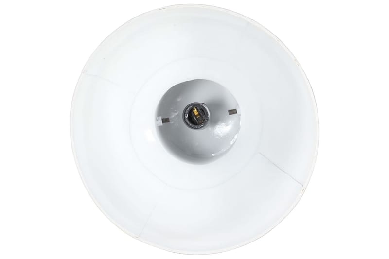 Industriel hængelampe 25 w rund 32 cm e27 mangotræ hvid - Hvid - Loftlampe køkken - Vindueslampe hængende - Vindueslampe - Pendellamper & hængelamper - Soveværelse lampe - Stuelampe