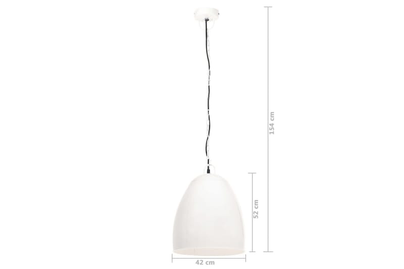 Industriel Hængelampe 25 W Rund 42 cm E27 Hvid - Loftlampe køkken - Vindueslampe hængende - Vindueslampe - Pendellamper & hængelamper - Soveværelse lampe - Stuelampe