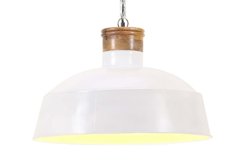 Industriel Hængelampe 42 cm E27 Hvid - Hvid - Loftlampe køkken - Vindueslampe hængende - Vindueslampe - Pendellamper & hængelamper - Soveværelse lampe - Stuelampe