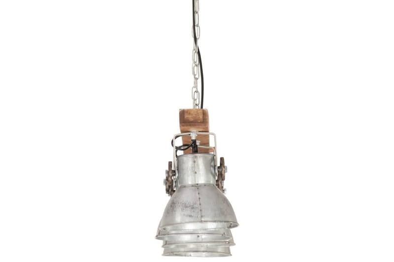 Industriel loftlampe e27 mangotræ sølvfarvet - Sølv - Loftlampe køkken - Vindueslampe hængende - Vindueslampe - Pendellamper & hængelamper - Soveværelse lampe - Stuelampe