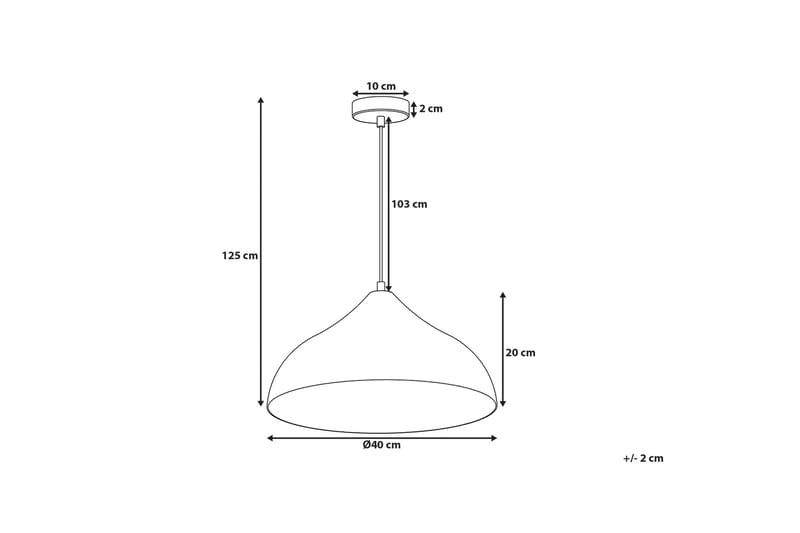 Is Loftlampe 40 cm - Kobber - Loftlampe køkken - Vindueslampe hængende - Vindueslampe - Pendellamper & hængelamper - Soveværelse lampe - Stuelampe